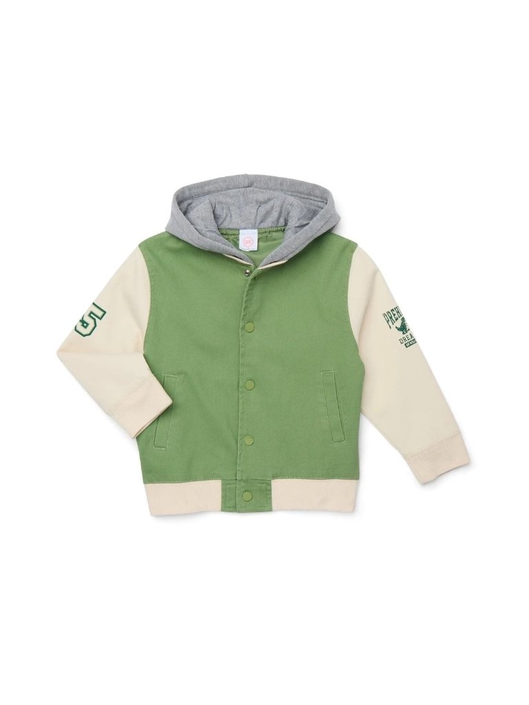 Little Boy's Dinosaur Team Bomber Jacket Size 5 - Nwt Wonder Nation